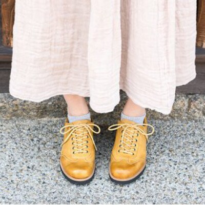 ヤマトイズム 22.5cm Lブラウン カジュアルシューズ 婦人靴 鹿革 YAL2001 倭イズム