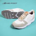 ミッドフット 22.5cm WHITE(ホワイト) レザースニーカー 婦人靴 牛革 MF001JL