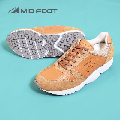 ミッドフット 25.5cm BEIGE(ベージュ) レザースニーカー 紳士靴 牛革 MF001JM