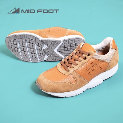ミッドフット 24.0cm BEIGE(ベージュ) レザースニーカー 婦人靴 牛革 MF001JL