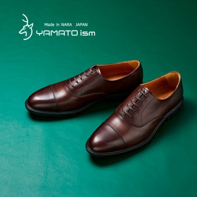 ヤマトイズム 24.5cm ダークブラウン 牛革 ビジネスシューズ 紳士靴 YAP1000