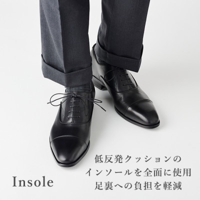 ヤマトイズム 25.5cm ブラック 牛革 ビジネスシューズ 紳士靴 YAP100