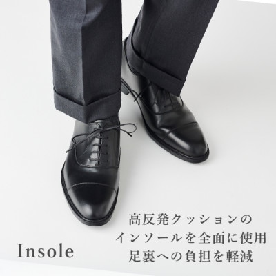 ヤマトイズム 25.5cm ブラック 牛革 ビジネスシューズ 紳士靴 YAP1000