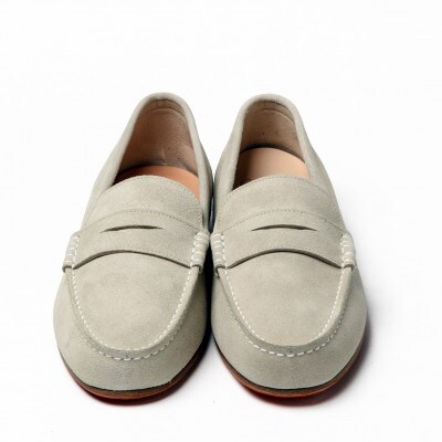 紳士靴　ドライビングシューズ　Coshaer2320 WHITE 2E 25.0cm