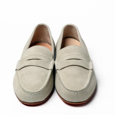 紳士靴　ドライビングシューズ　Coshaer2320 WHITE 2E 25.5cm