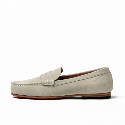 紳士靴　ドライビングシューズ　Coshaer2320 WHITE 2E 26.5cm