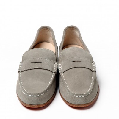 紳士靴　ドライビングシューズ　Coshaer2310 GRAY D 25.5cm