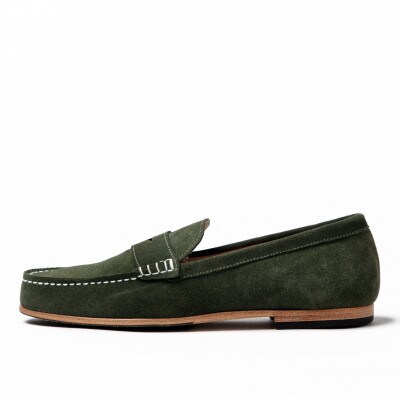 紳士靴　ドライビングシューズ　Coshaer2310 KHAKI D 24.5cm