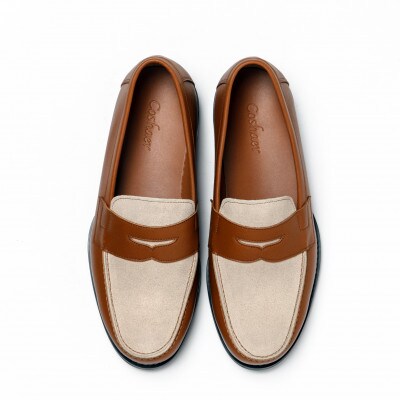 紳士靴　ローファー　Coshaer1310 BROWN&CAMEL　26.0cm