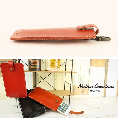 Native Creation スマートフォンケース NC3709 BEIGE 栃木レザー
