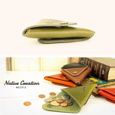 Native Creation コインケース NC3712 ORANGE 栃木レザー