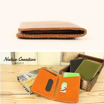 Native Creation パス・カードケース NC3717 BEIGE 栃木レザー