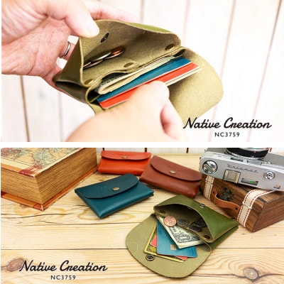 Native Creation コンパクト財布 NC3759 BROWN