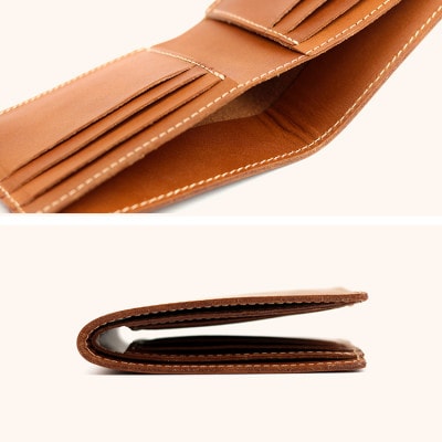Native Creation 本革カード・札入れ用 二つ折り財布 OLIVE NC3772