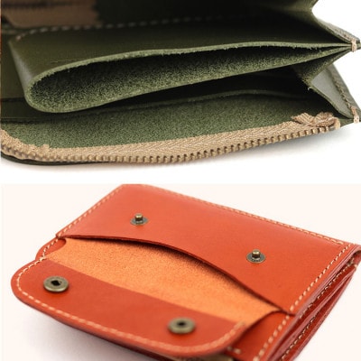 Native Creation L字ファスナー 本革ミニ財布 RED NC3773