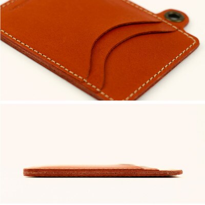 Native Creation カードケース NC3744 ORANGE 栃木レザー