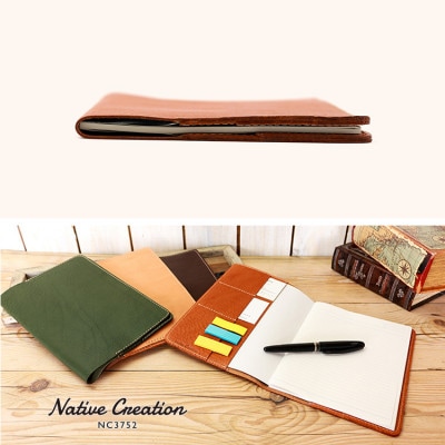 Native Creation A5 ノートカバー NC3752 BEIGE 栃木レザー