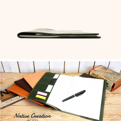 Native Creation B5 ノートカバー NC3753 BROWN 栃木レザー
