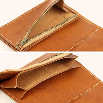 Native Creation 三つ折り財布 NC3736 DARK BROWN 栃木レザー