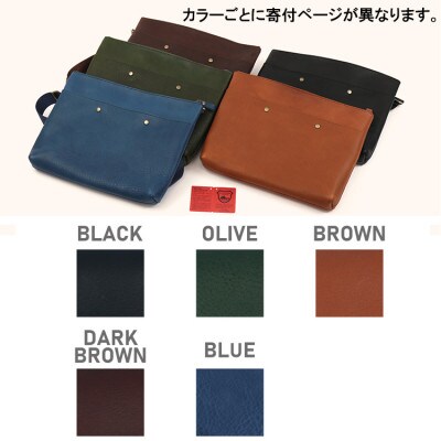 Native Creation 本革ショルダーバッグ BLUE NC3418V