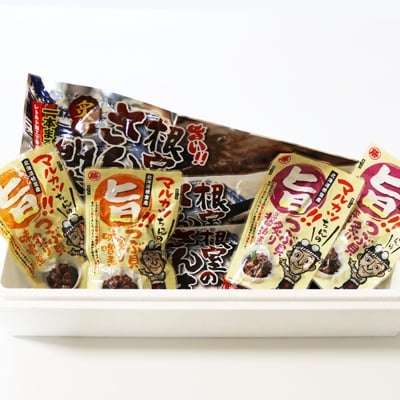 さんま明太・さんま生姜醤油煮・つぶ貝(醤油煮・味噌煮) A-93003