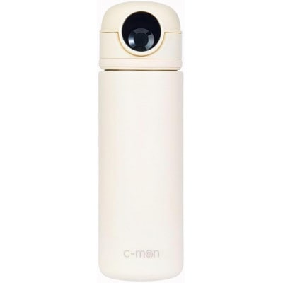 シーモン(c-mon) 指紋センサー付き真空断熱ボトル 水筒 保温保冷  バニラホワイト