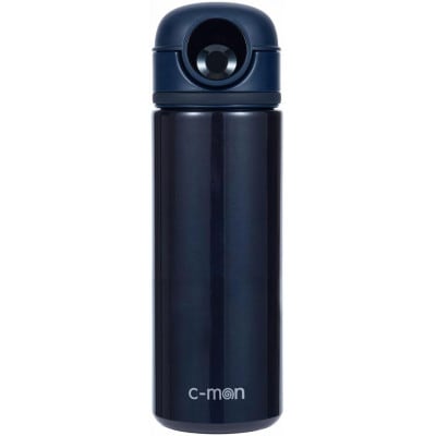 シーモン(c-mon) 指紋センサー付き真空断熱ボトル 水筒 保温保冷  ミッドナイトネイビー