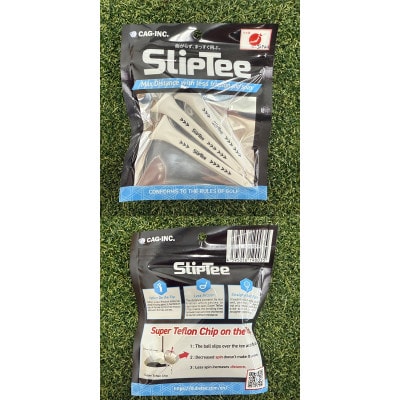 SUBEッティ　SlipTee　ロング　ホワイト　1袋3本入　キャグ 飛んで曲がらない　ゴルフティー