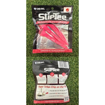 SUBEッティ　SlipTee　ロング　ピンク　1袋3本入　キャグ 飛んで曲がらない　ゴルフティー
