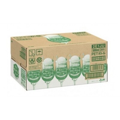 『味わいメロンクリームソーダ』PET500ml　24本