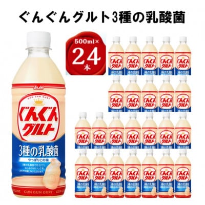 『ぐんぐんグルト』3種の乳酸菌PET500ml　24本