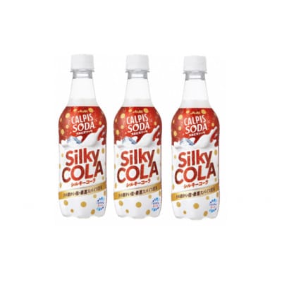 「カルピスソーダ シルキーコーラ」PET450ml　24本