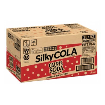 「カルピスソーダ シルキーコーラ」PET450ml　24本