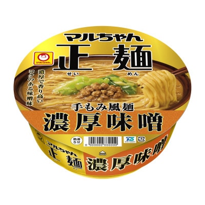 マルちゃん正麺　カップ　濃厚味噌　12食