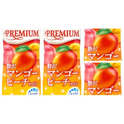 「カルピス(R) BLEND PREMIUM 贅沢マンゴーピーチmix」PET 430ml×24本