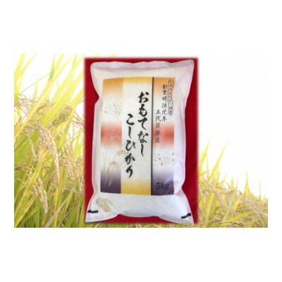 2023年8月発送開始『定期便』筆屋米穀店のおもてなしこしひかり(群馬県産)　精米5kg全6回
