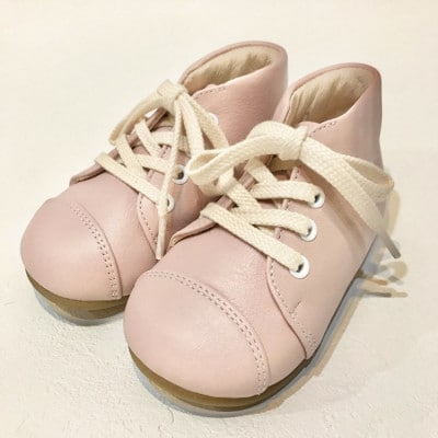 ピーコルドアンの『プルミエ』ファーストステップシューズ　サイズ12cm・Rose(ローズ色)