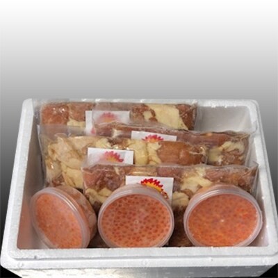味付若鶏やわらか唐揚げ350g×6P、いくら醤油漬け3P C-36049