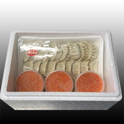 餃子25個×2P、いくら醤油漬け100g×3P C-30054
