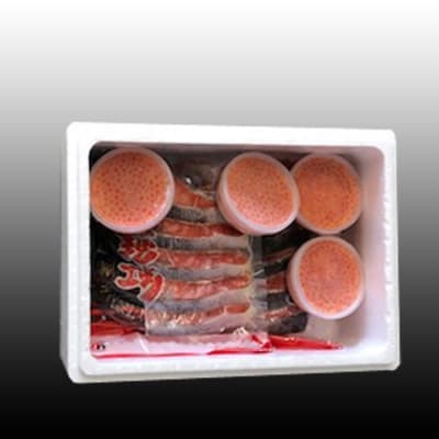 甘塩紅鮭5切×5P、いくら醤油漬け100g×4P F-30003