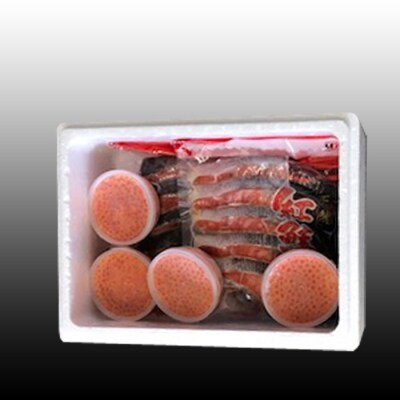 甘塩紅鮭5切×5P、いくら醤油漬け100g×4P F-36003