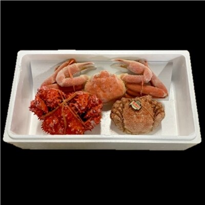 かに3種食べ比べ(ずわいがに、花咲がに、毛がに) F-01010
