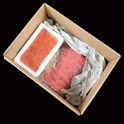 いくら醤油漬け210g、甘口たらこ200g×1P A-11150