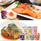 さんまの煮付け7種と焼きほぐし鮭セット A-09001