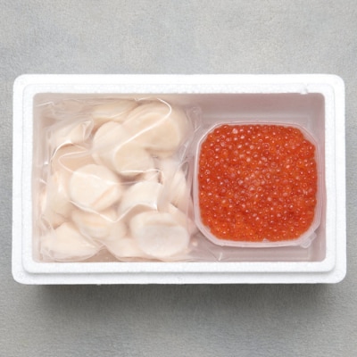 いくら醤油漬け100g×4P(計400g)・ほたて500g B-24011