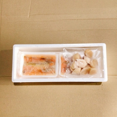 お刺身ほたて貝柱300g&塩サーモンハラス220g×5P A-09136