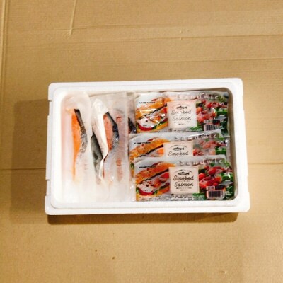 サーモン2～4P&塩銀鮭切り身1切×20P B-09089