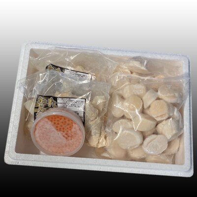 たこ唐揚げ×2P、ほたて500g×2P、いくら100g C-36074