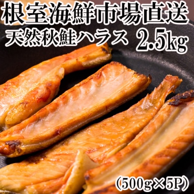 甘汐天然秋鮭ハラス500g×5P(計2.5kg) A-14250