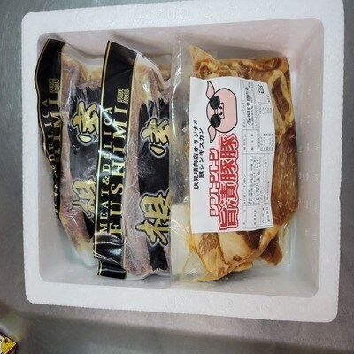 ラムジンギスカン500g×2P、豚ジンギスカン420g B-64003